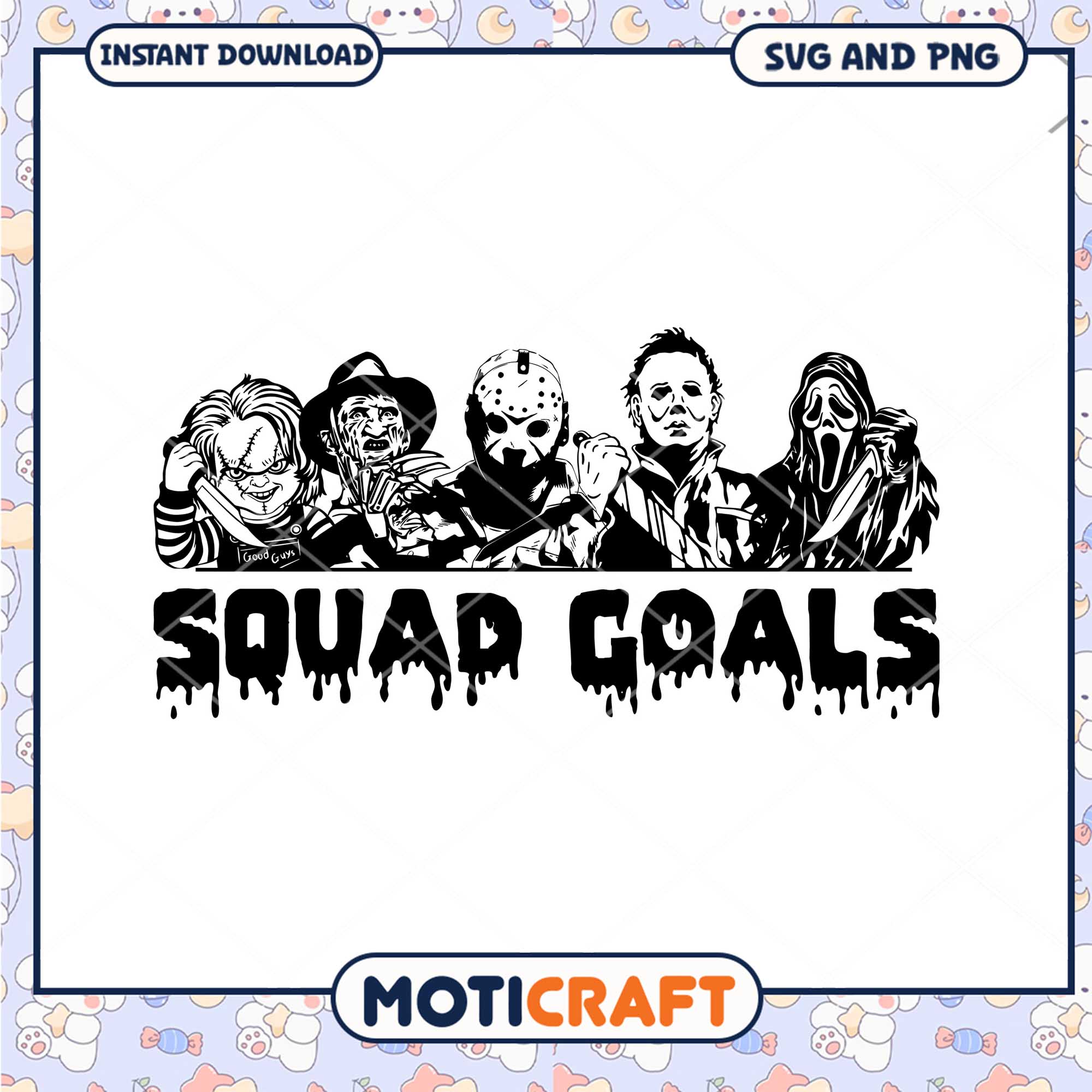 Halloween killers squad goals png, Horror killer movies png, Horror png