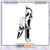 Ghostface knife face png, Horror pink ghostface png