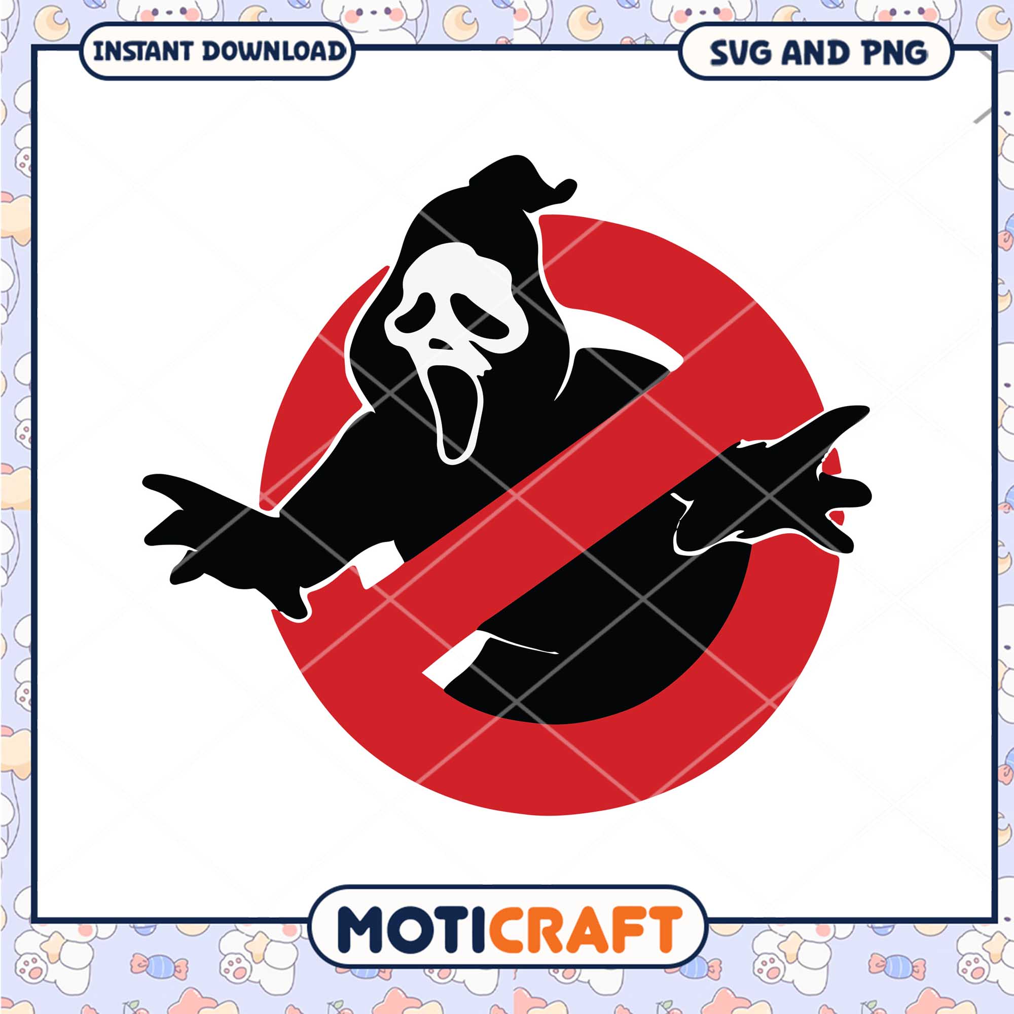 Ghostface busted movies png, Horror pink ghostface png