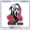 Ghostface call me horror png, Horror pink ghostface png