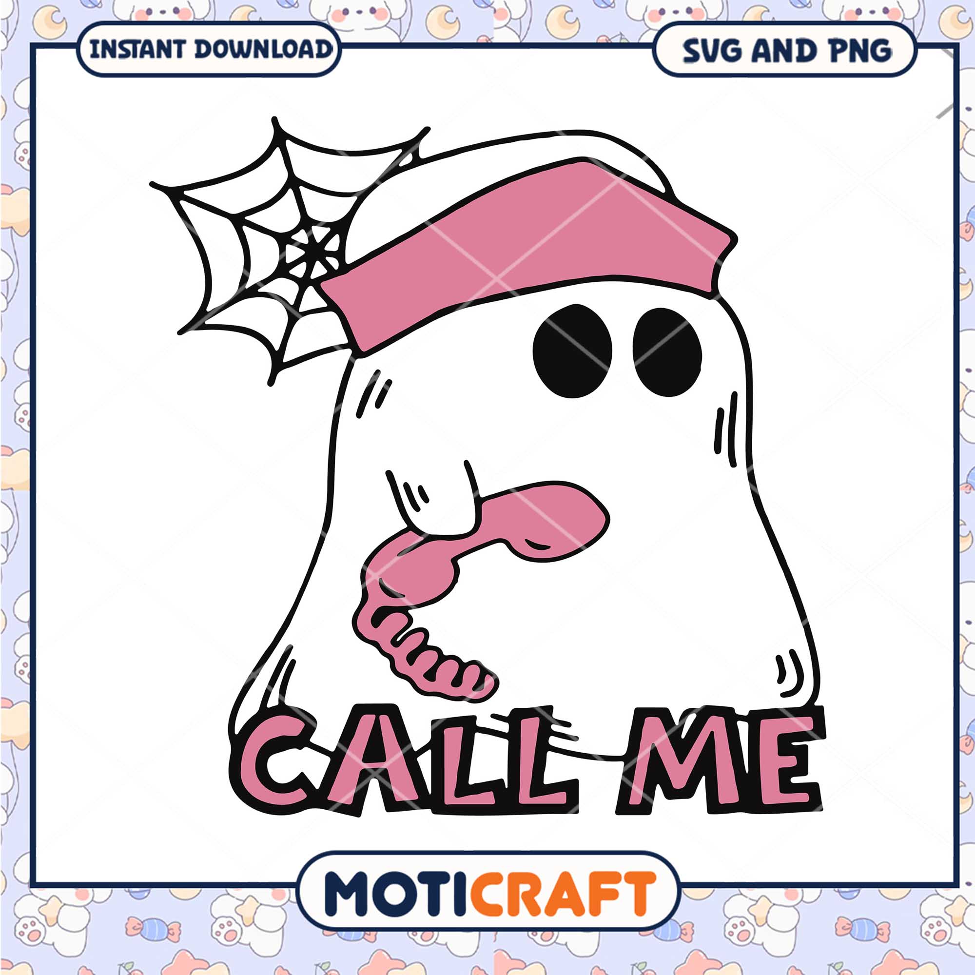 Ghost pink telepnong, call me ghost holding, Halloween png tr png Ghost pink telepnong, call me ghost holding, Halloween png tr png