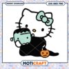 Frankenstein horror Hello Kitty halloween svg, Halloween svg, Hello Kitty svg (2)