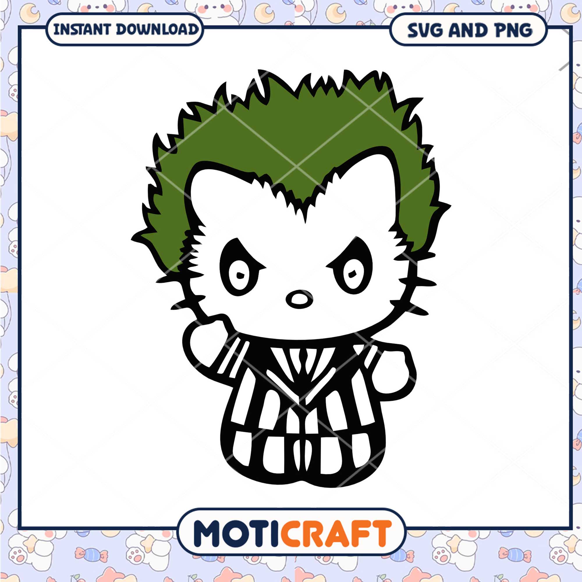 Beetlejuice Hello Kitty horror svg, Halloween svg, Hello Kitty svg