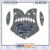 Nevada Wolf Pack heart rugby svg, Nevada Wolf Pack svg, NCAA svg