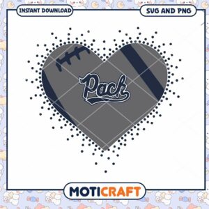 Nevada Wolf Pack heart design svg, Nevada Wolf Pack svg, NCAA svg