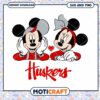 Nebraska Mickey Minnie svg, Nebraska Cornhuskers svg, NCAA svg