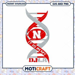 Nebraska It's in my DNA svg, Nebraska Cornhuskers svg, NCAA svg