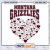 Montana Grizzlies vintage heart svg, Montana Grizzlies svg, NCAA svg