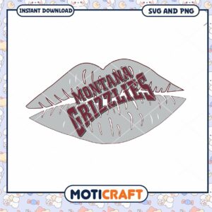 Montana Grizzlies lips design svg, Montana Grizzlies svg, NCAA svg