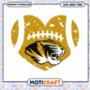 Missouri Tigers mascot heart svg, Missouri Tigers svg, NCAA svg (2)