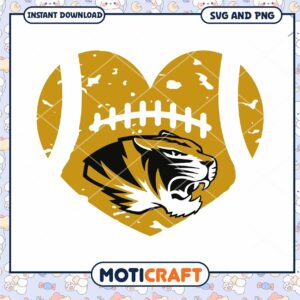 Missouri Tigers mascot heart svg, Missouri Tigers svg, NCAA svg (2)