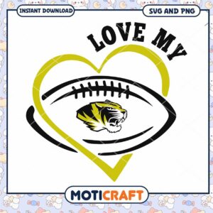 Missouri Tigers love my team svg, Missouri Tigers svg, NCAA svg