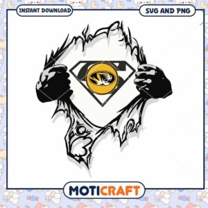 Missouri Tigers logo superman svg, Missouri Tigers svg, NCAA svg