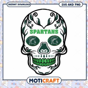 Michigan vintage skull svg, Michigan State Spartans svg, NCAA svg