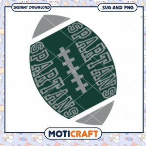 Michigan rugby ball svg, Michigan State Spartans svg, NCAA svg