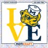 Michigan mascot love svg, Michigan Wolverines svg, NCAA svg