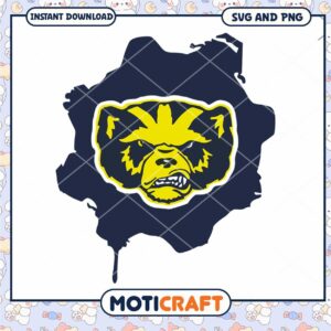 Michigan mascot land svg, Michigan Wolverines svg, NCAA svg