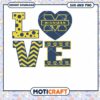 Michigan love logo team svg, Michigan Wolverines svg, NCAA svg