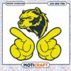 Michigan logo hand sign svg, Michigan Wolverines svg, NCAA svg