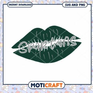Michigan lips design svg, Michigan State Spartans svg, NCAA svg