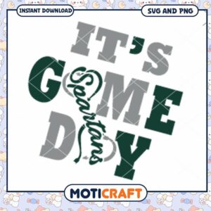 Michigan It's game day svg, Michigan State Spartans svg, NCAA svg