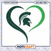 Michigan heart shape logo svg, Michigan State Spartans svg, NCAA svg