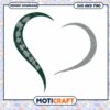 Michigan heart shape svg, Michigan State Spartans svg, NCAA svg