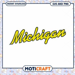 Michigan font family svg, Michigan Wolverines svg, NCAA svg