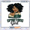 Michigan fan girl svg, Michigan State Spartans svg, NCAA svg