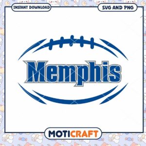Memphis Tigers rugby ball svg, Memphis Tigers svg, NCAA svg