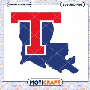 Louisiana Tech ncaa team land svg, Louisiana Tech svg, NCAA svg