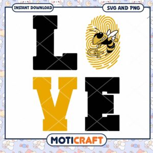 Logo love svg, Georgia Tech Yellow Jackets svg, NCAA svg
