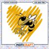 Logo heart design svg, Georgia Tech Yellow Jackets svg, NCAA svg