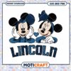 Lincoln Mickey Minnie svg, Lincoln University svg, NCAA svg