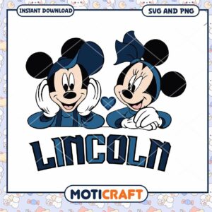 Lincoln Mickey Minnie svg, Lincoln University svg, NCAA svg