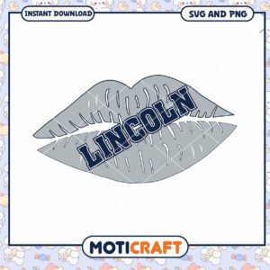 Lincoln lips design svg, Lincoln University svg, NCAA svg