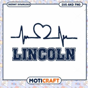 Lincoln heartbeat svg, Lincoln University svg, NCAA svg