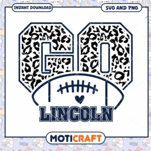Lincoln go rugby ball svg, Lincoln University svg, NCAA svg