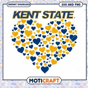 Kent State vintage heart svg, Kent State Golden Flashes svg, NCAA svg