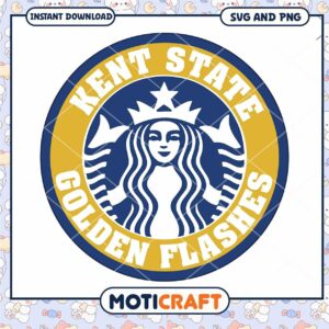 Kent State starbucks svg, Kent State Golden Flashes svg, NCAA svg