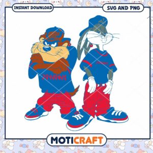 Jay hawks Taz and Bugs Kriss Kross svg, Jay hawks svg, NCAA svg