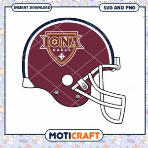 Iona Gaels logo team helmet svg, Iona Gaels svg, NCAA svg