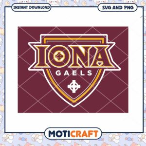 Iona Gaels logo sports team svg, Iona Gaels svg, NCAA svg