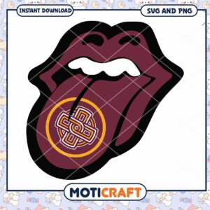 Iona Gaels logo lips tongue svg, Iona Gaels svg, NCAA svg