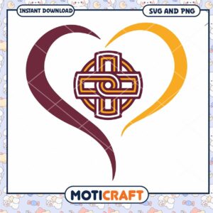 Iona Gaels logo heart shape svg, Iona Gaels svg, NCAA svg