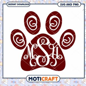 Mississippi footprint svg, Mississippi State Bulldogs svg, NCAA svg4
