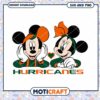 Miami Hurricanes Mickey Minnie svg, Miami Hurricanes svg, NCAA svg