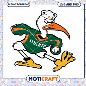 Miami Hurricanes mascot team svg, Miami Hurricanes svg, NCAA svg