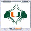 Miami Hurricanes logo superhero svg, Miami Hurricanes svg, NCAA svg