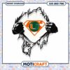 Miami Hurricanes logo superman svg, Miami Hurricanes svg, NCAA svg